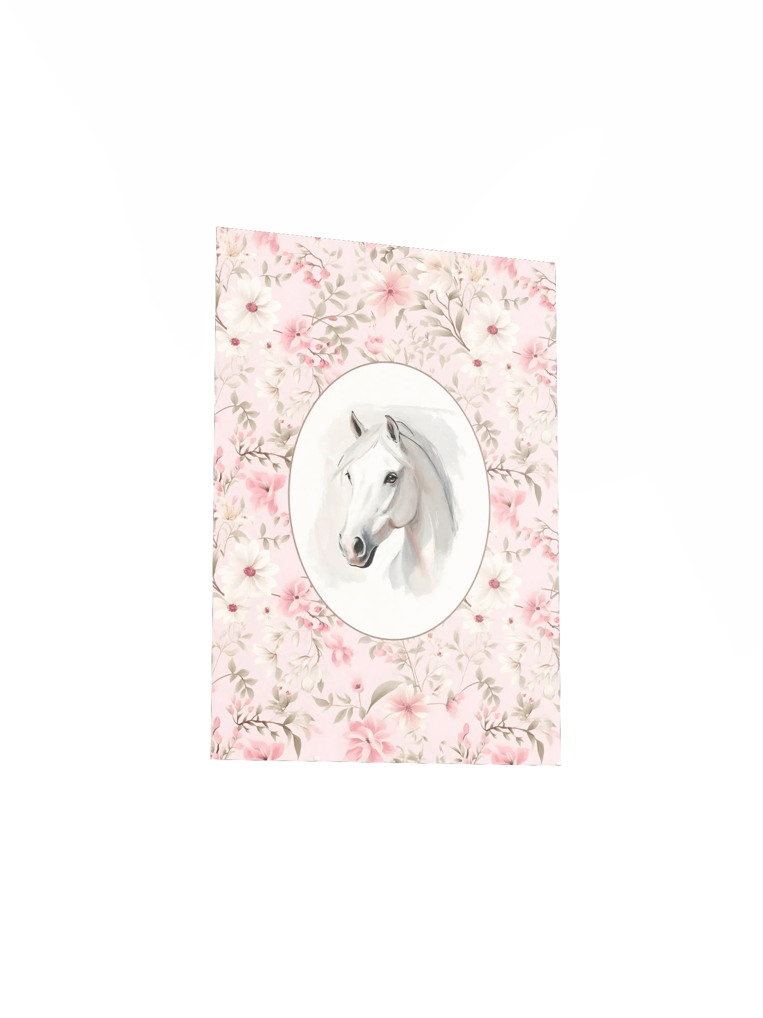 Horse on Pink Floral Pattern Nursery and Home Decor product image (6)