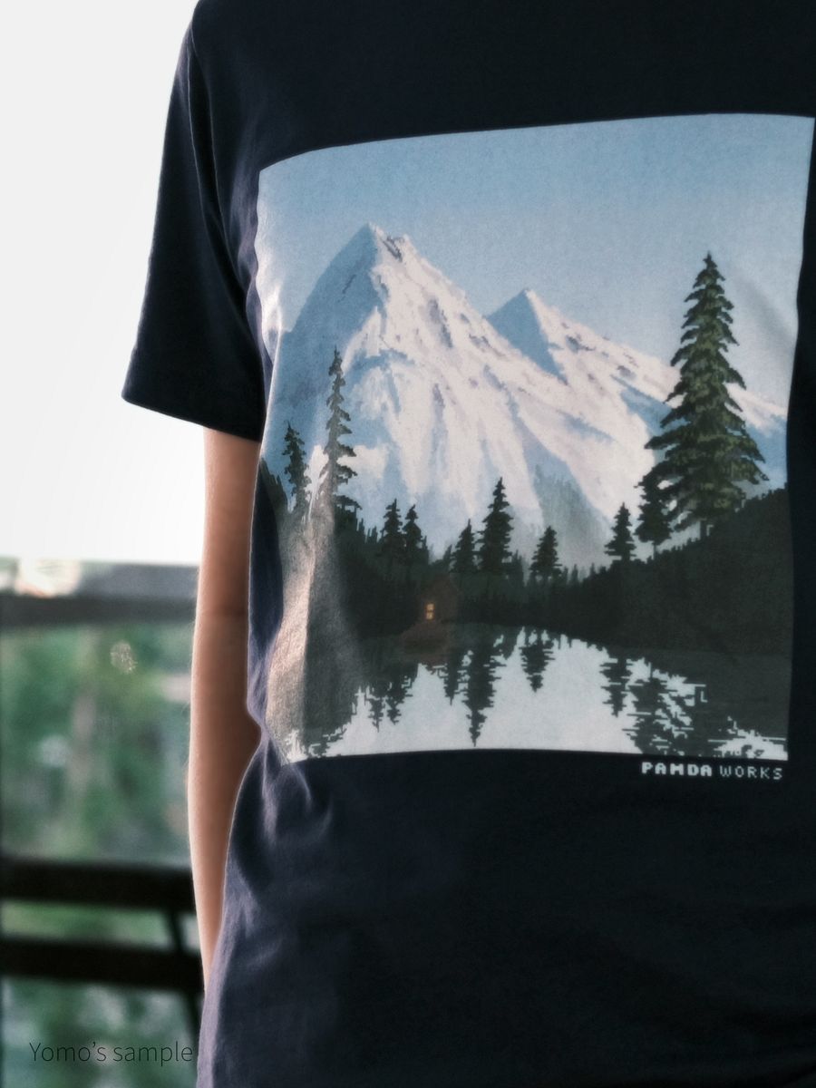 Pixel Nothern Landscape T-shirt product image (5)