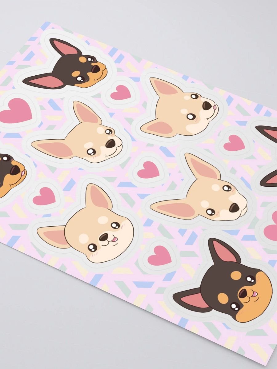 Chihuahua Love Kiss Cut Sticker Sheet product image (4)