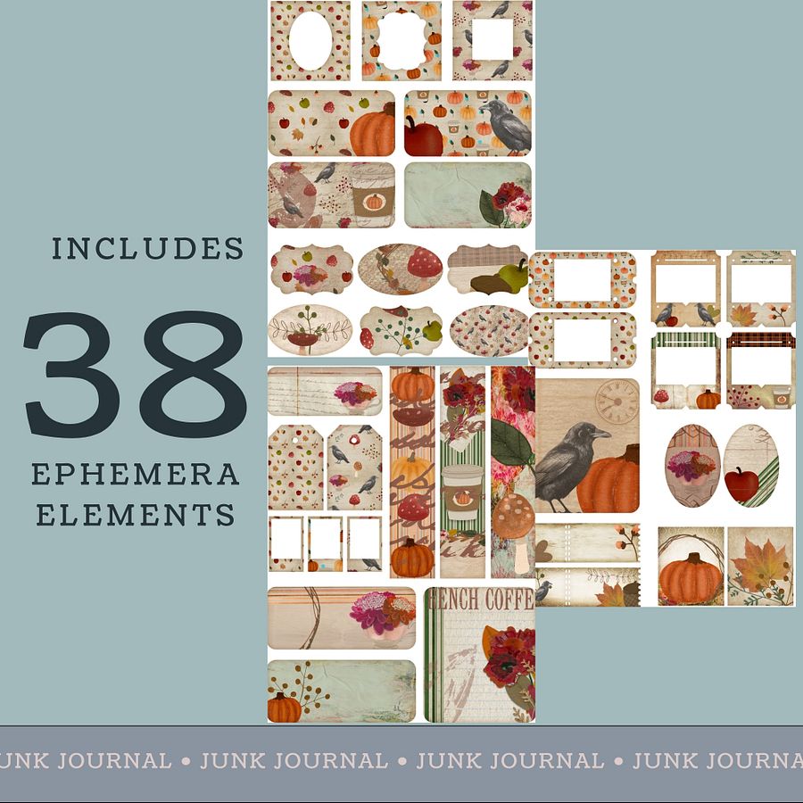 October Aesthetic - Printable Ephemera Set 1 V1 product image (2)