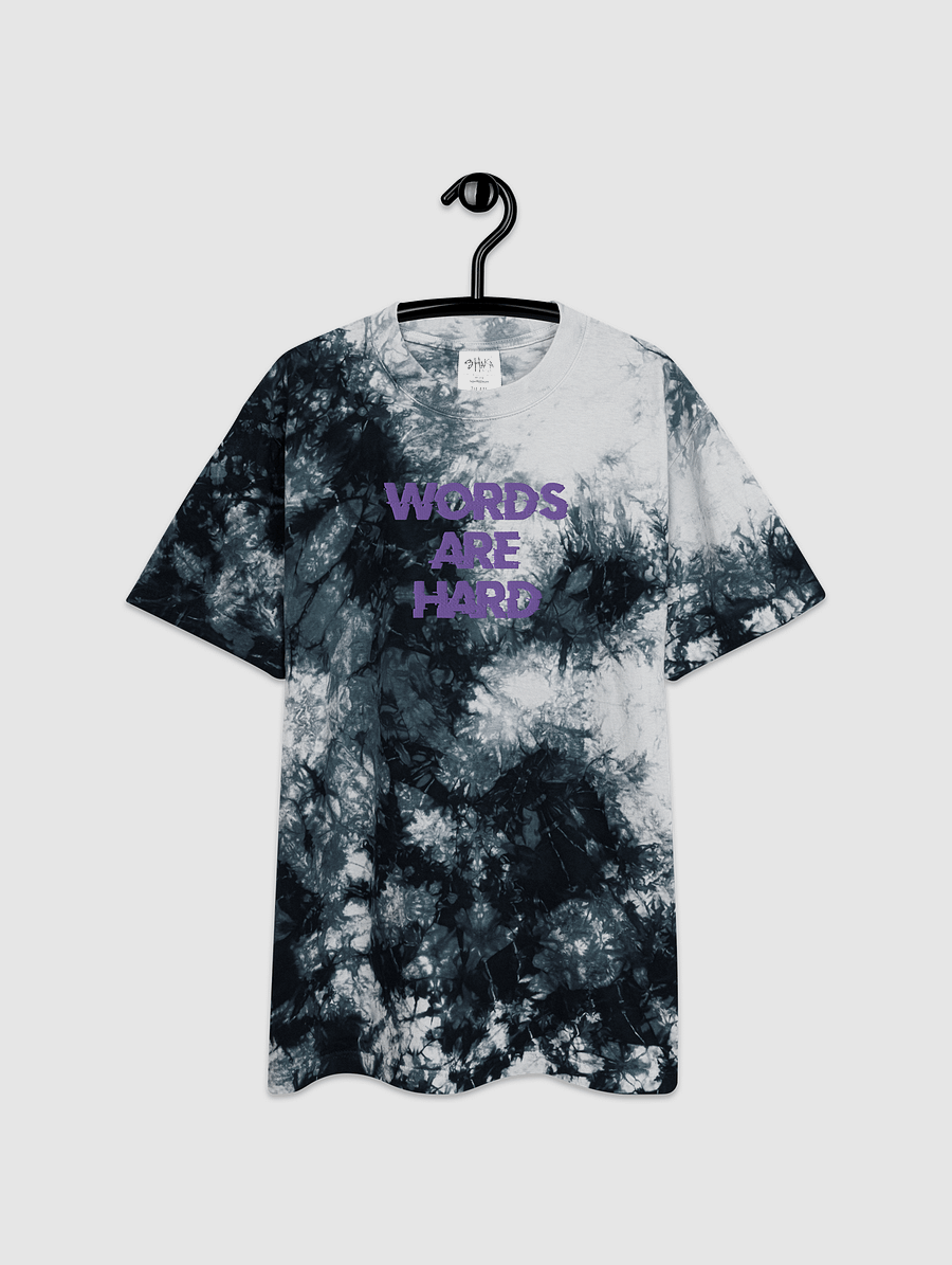 Words Are Hard Oversized tie-dye t-shirt product image (3)