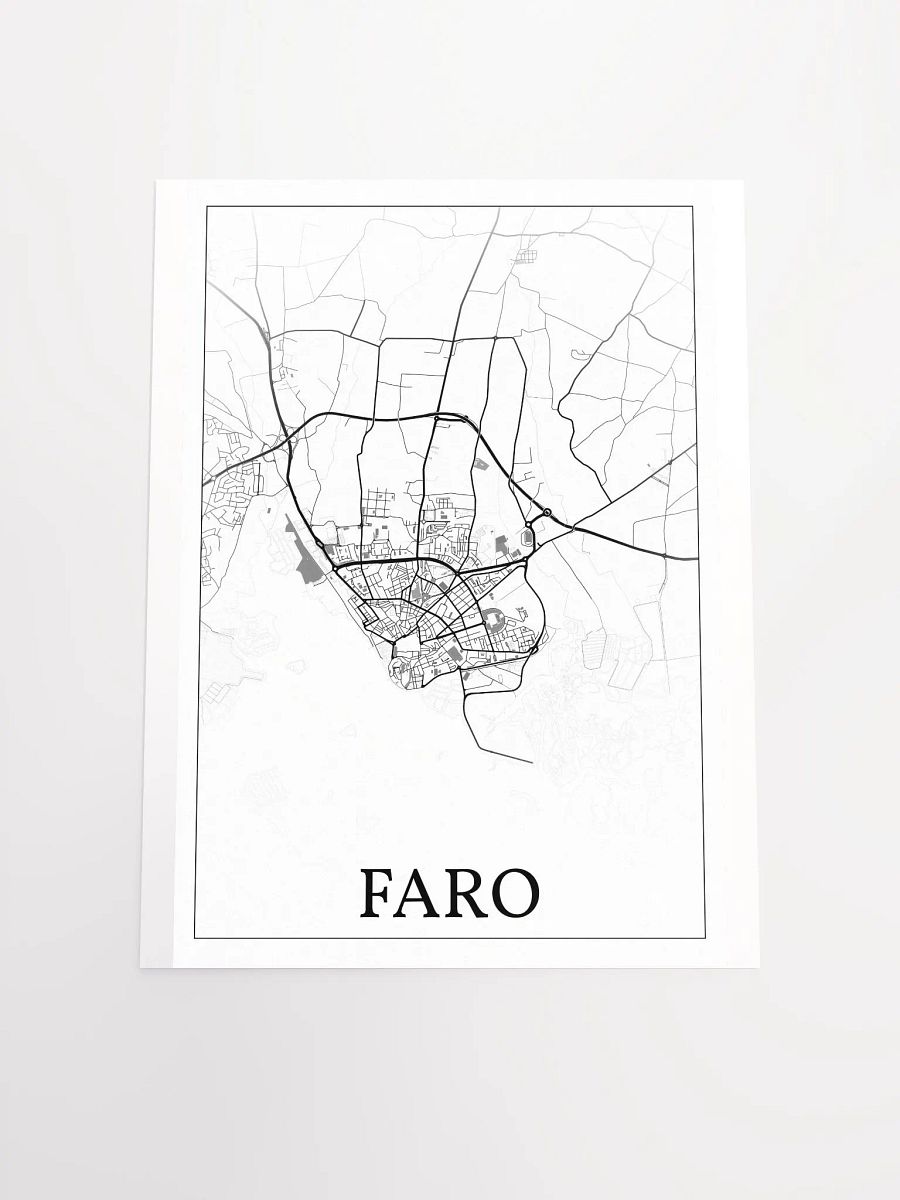 Faro, Portugal, city map print product image (19)