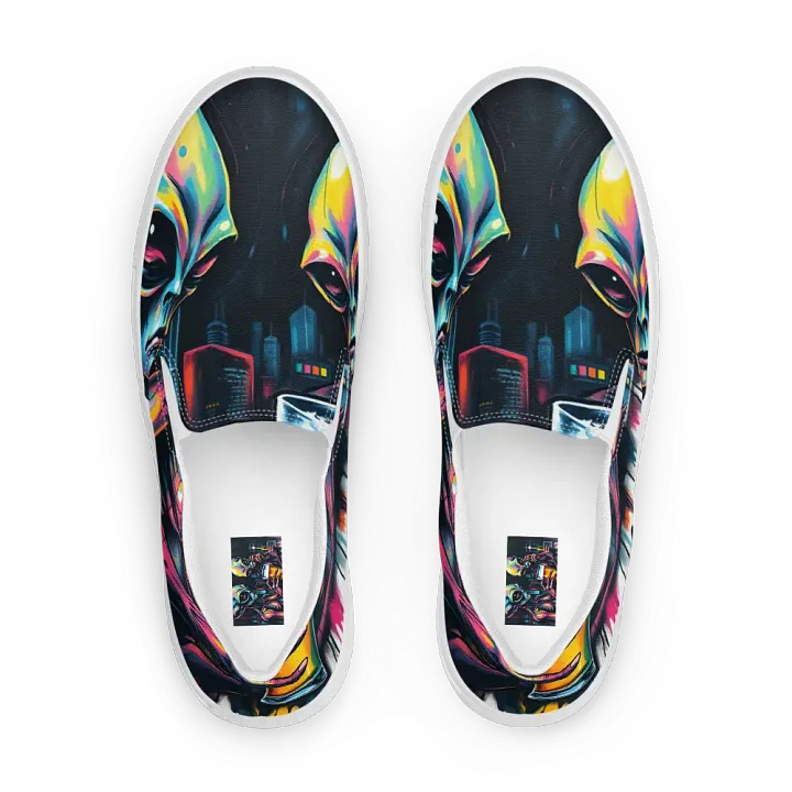 Men's extraterrestrial urban vibes canvas Slip-On Shoes product image (1)
