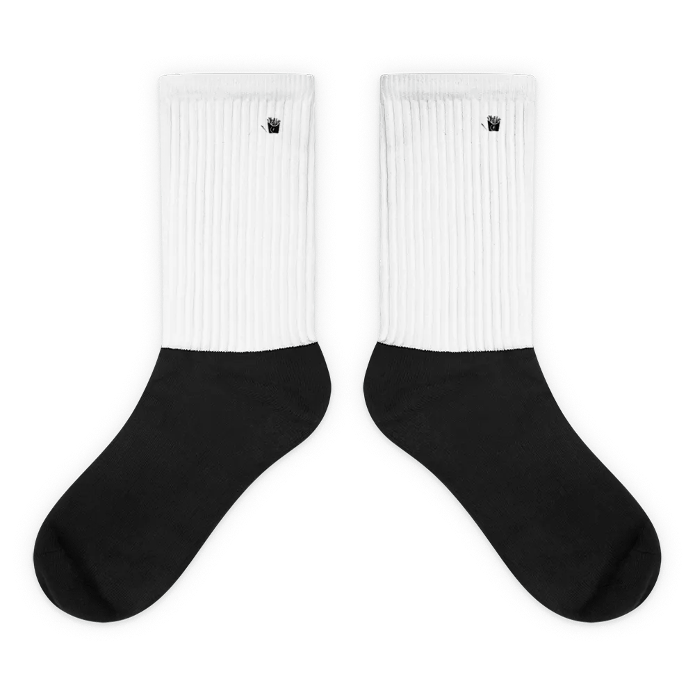Fryenation Logo Black Footed Socks product image (1)