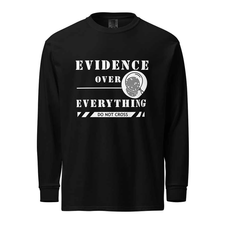 CrimeClothes Evidence Over Everything Long Sleeve T-Shirt product image (1)