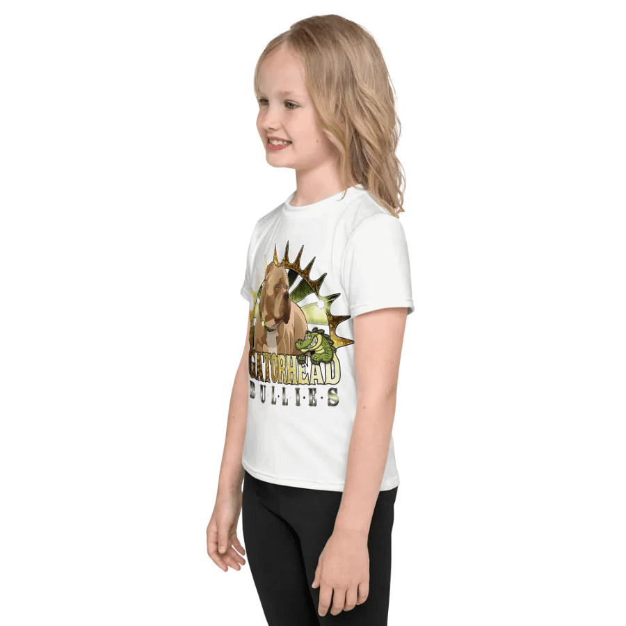 White GatorHead Bullies Kid T-shirt product image (2)