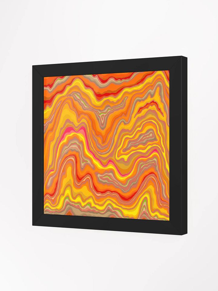 Psychedelic Wave Framed Poster - Stone No. 12 product image (25)