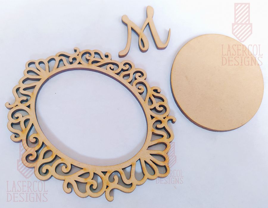 Oval Frames (Five Styles) - Laser Cut Files product image (10)