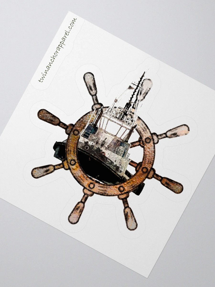 Ship Wheel & Tug Chief Kiss Cut Stickers product image (8)