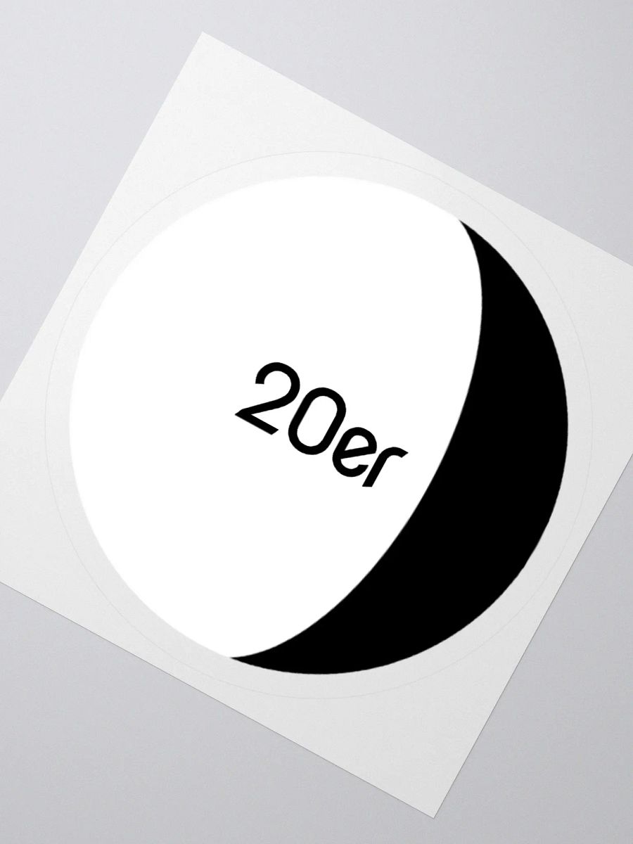 20er Waning Gibbous Light (Kiss Cut Sticker) product image (1)