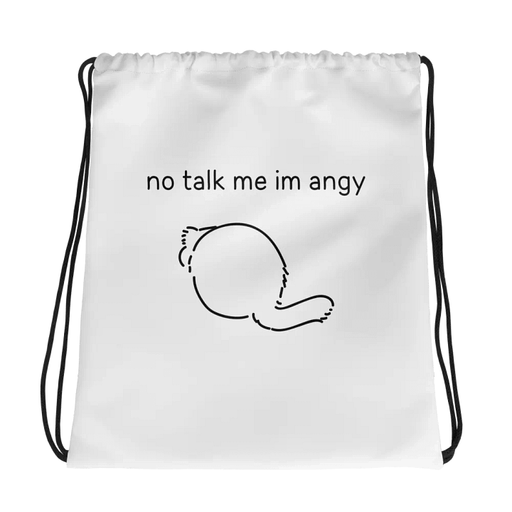 No Talk Manul Angy - Drawstring Bag product image (1)