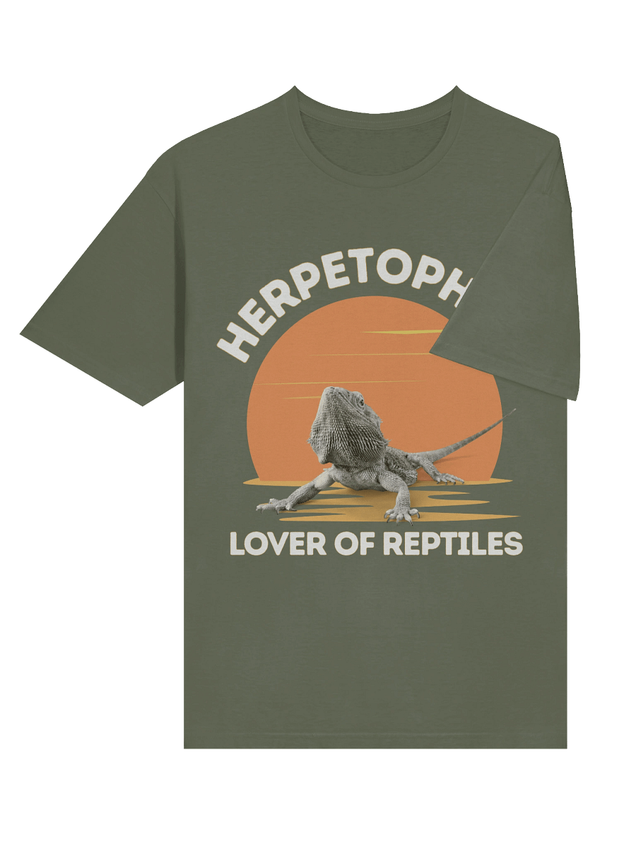 Retro Sunset Herpetophile T-Shirt | Bearded Dragon Reptile Lover Gift Tee product image (83)