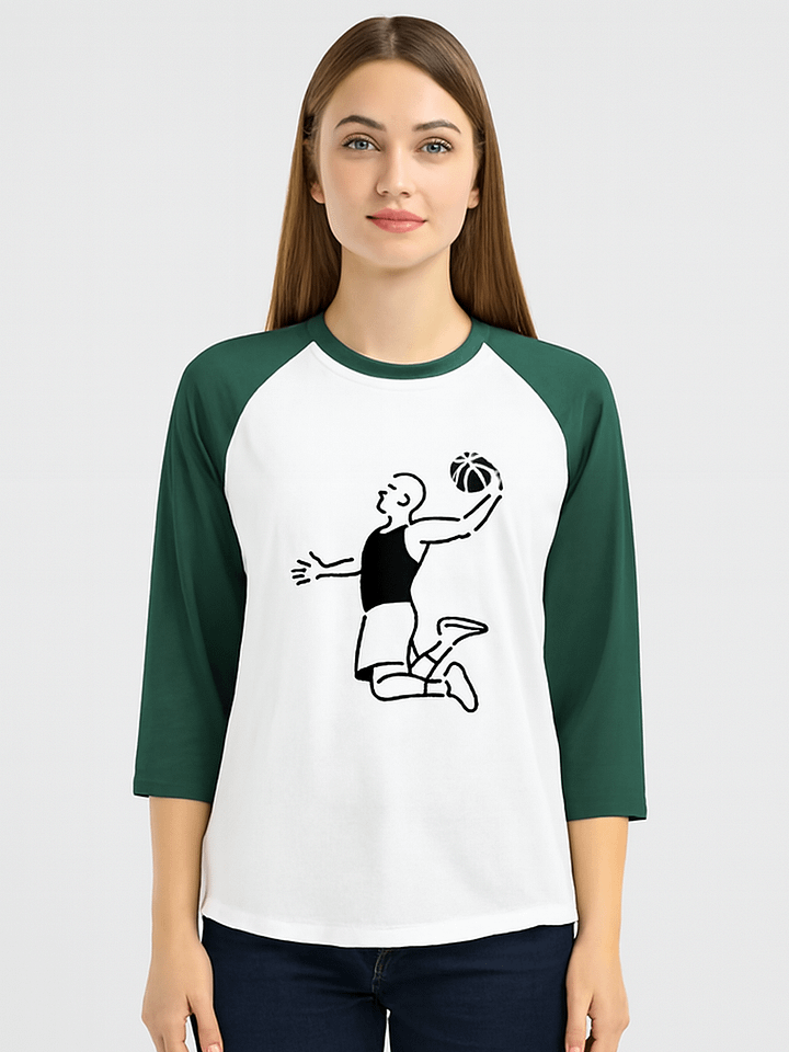 Basketball Action Graphic Long Sleeve T-Shirt product image (1)