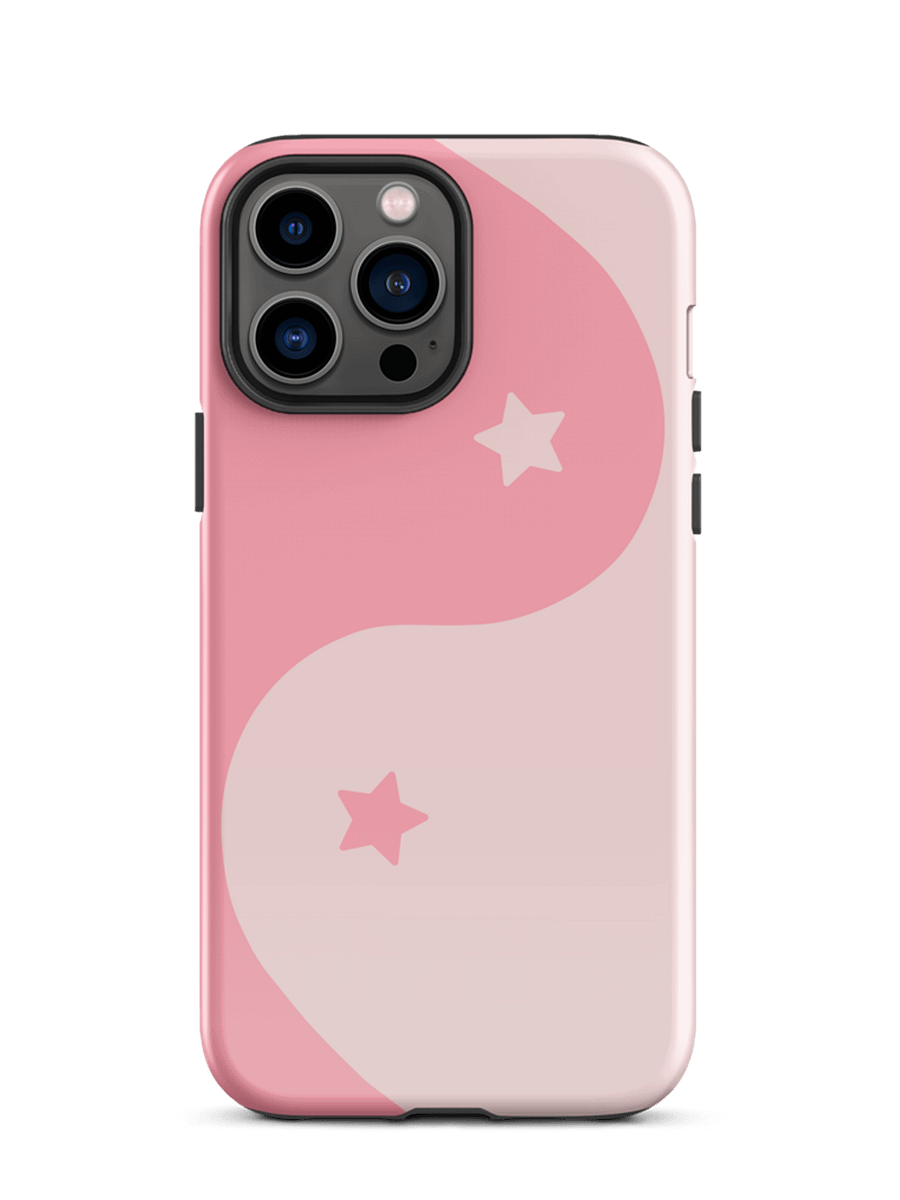 Bubblegum Yin Yang Stars iPhone Case product image (1)