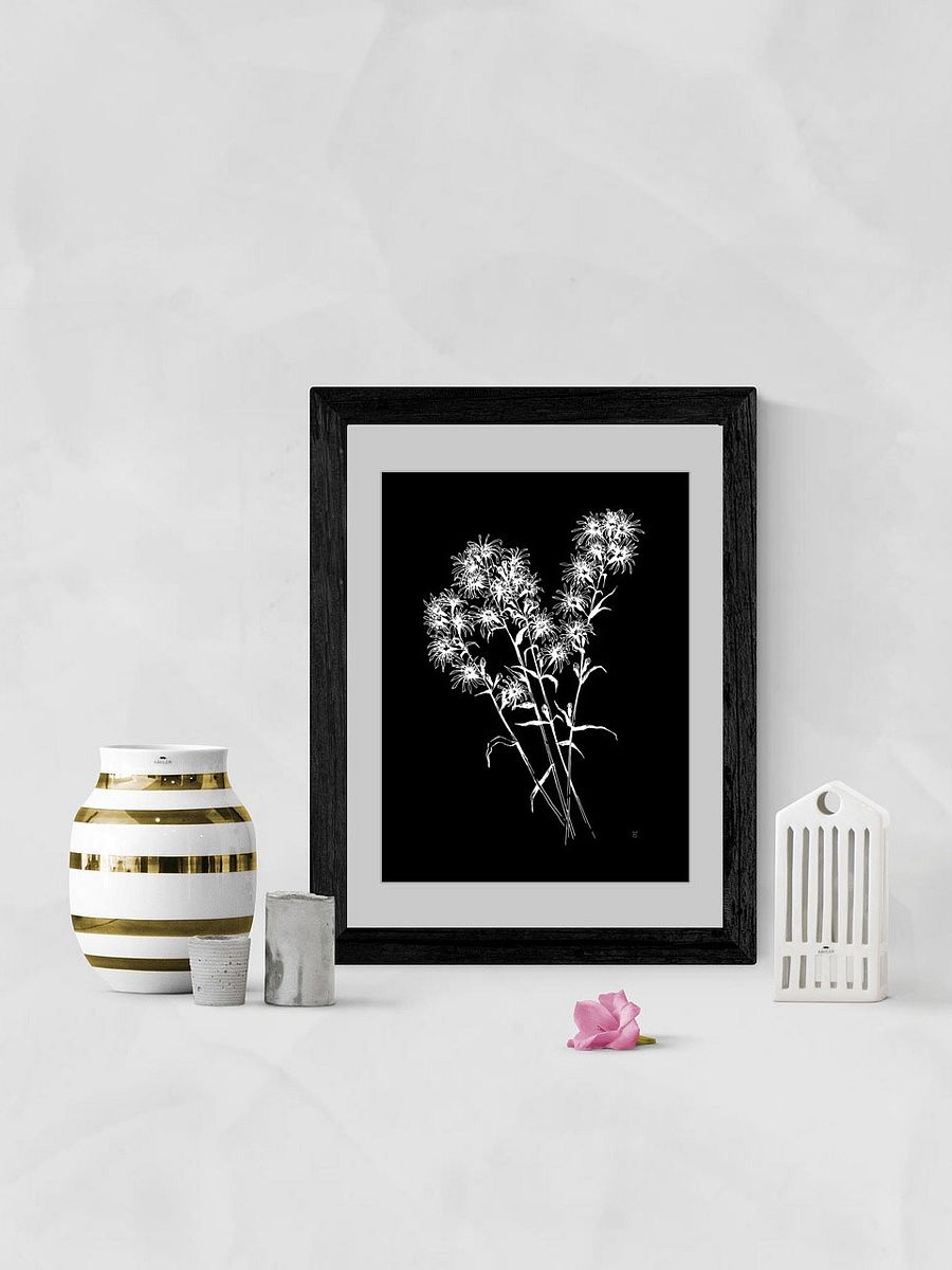 Spiky Blossom Delight Poster - Bouquet Flowers Dark product image (7)