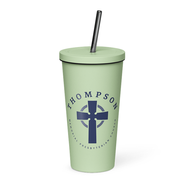 Circular TMPC Logo Insulated Tumbler with Stainless Steel Straw product image (1)