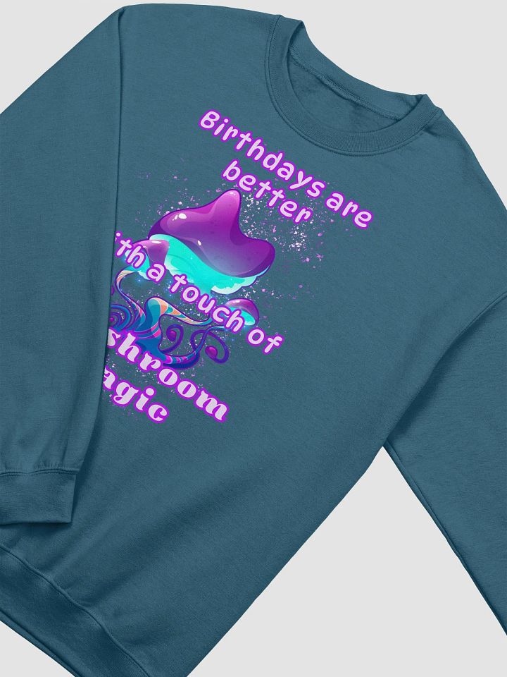 Mushroom magic Birthday classic crewneck sweatshirt product image (2)