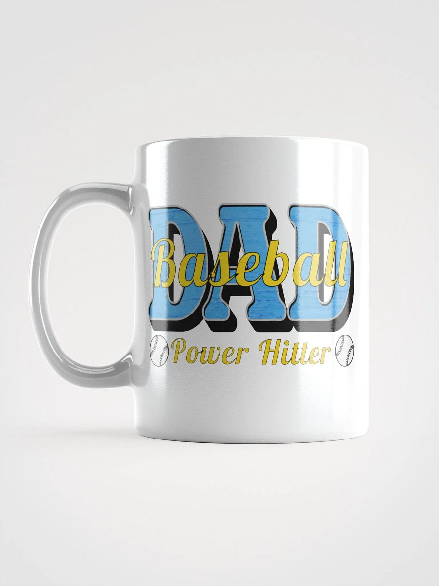 Dad Baseball Power Hitter Glossy Mug product image (1)