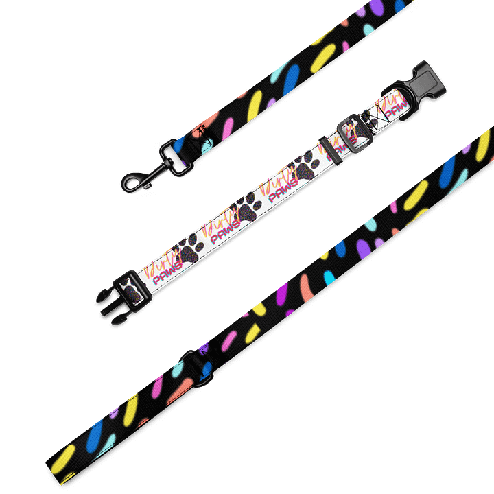 Dirty Paws Leash & Collar - Pink product image (2)