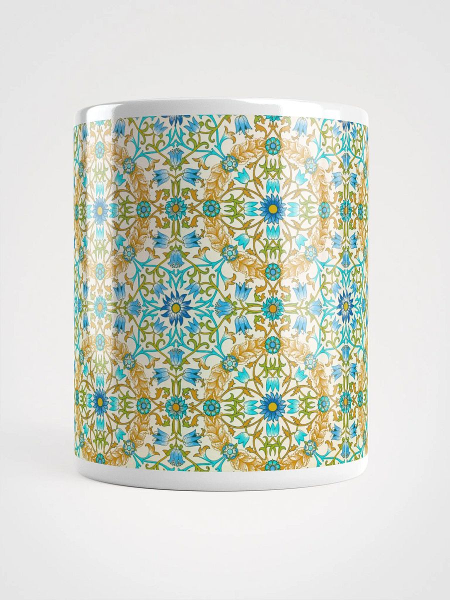 Vine Pattern White Glossy Mug product image (5)