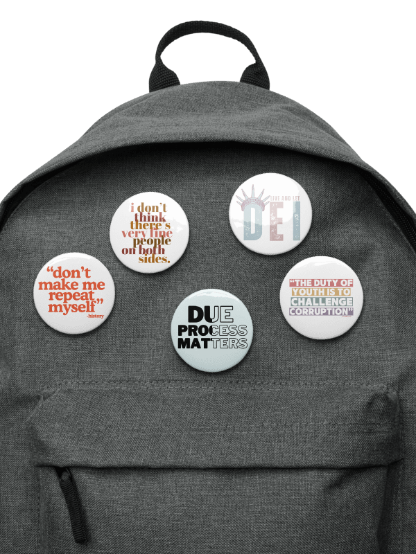 Democratic Political Smorgasbord Pack 5 Buttons Pins - Being Liberal product image (3)