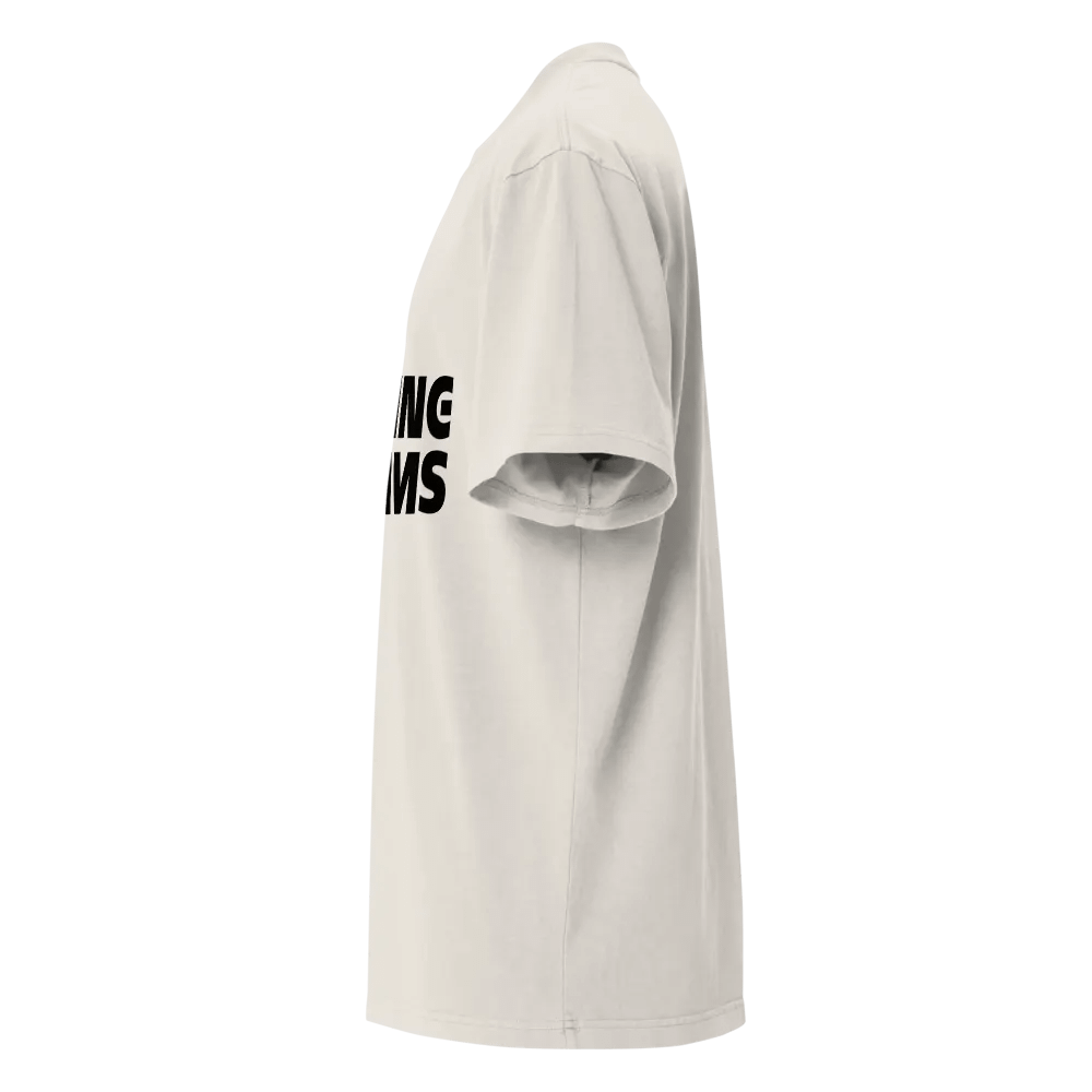 Chasing Dreams Premium Oversized Faded T-Shirt (black logo) product image (5)