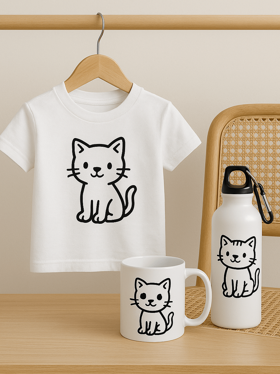 Playful Kittens Doodles – Vector Illustrator File for Creative Projects product image (4)