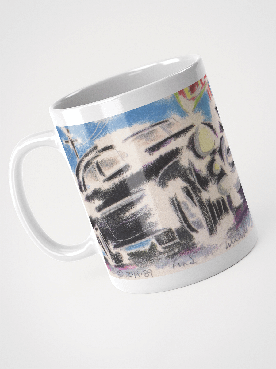 Car 1989 White Glossy Mug product image (3)