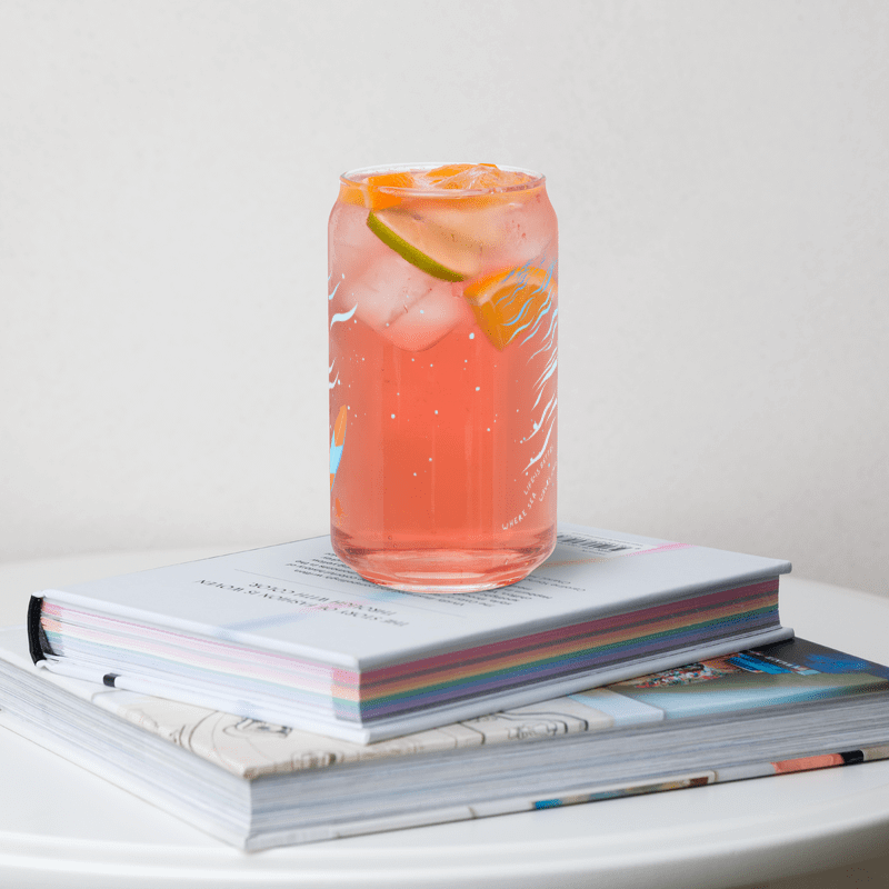 Life Is Better Where Sea Waves Whisper Can-Shaped Glass ( Side -Sea- ) product image (4)