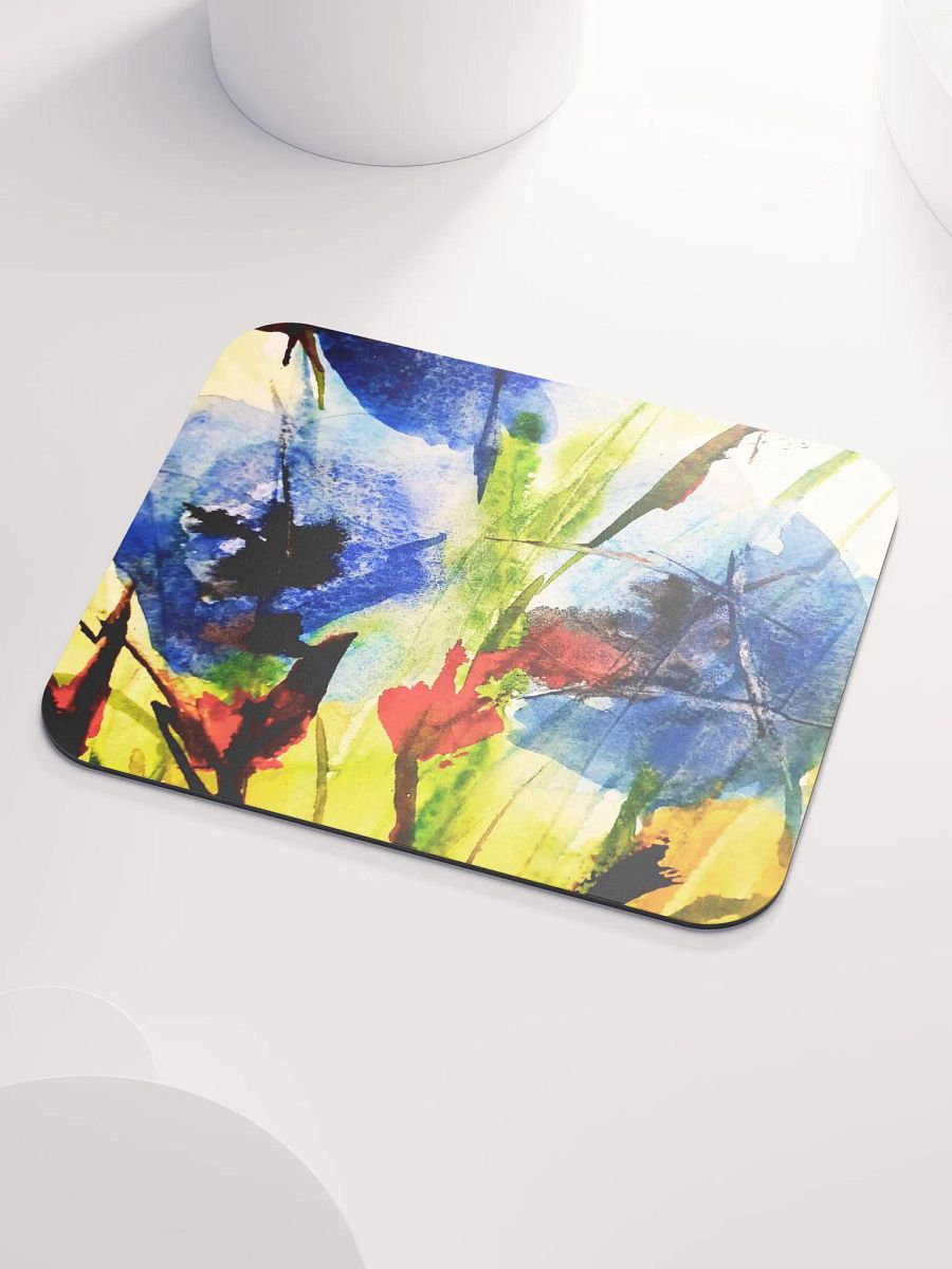 blue watercolour flowers on placemat product image (3)