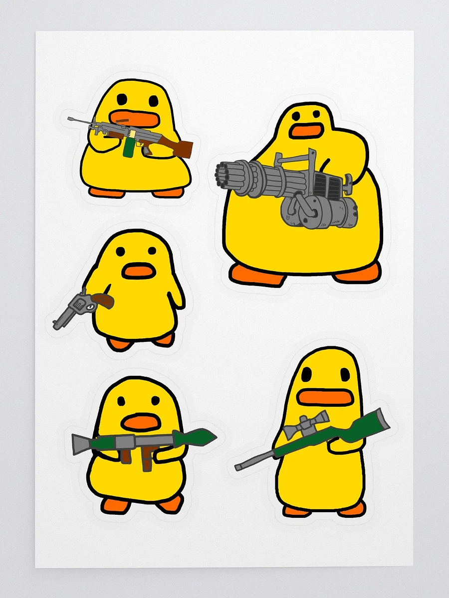 DUCKS WITH GUNS STICKER PACK product image (3)