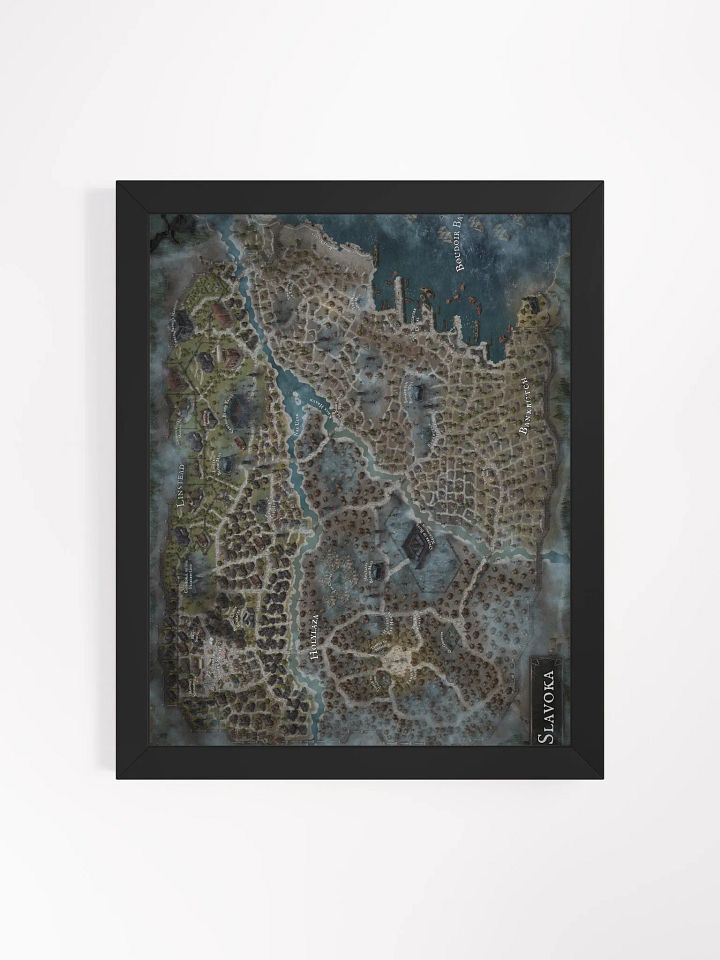 Framed Map of Slavoka product image (1)