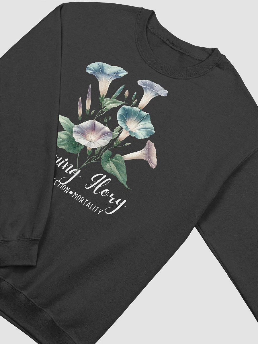 September Birth Month Inspirational Morning Glory Flower Sweatshirt: Love Affection Mortality product image (2)