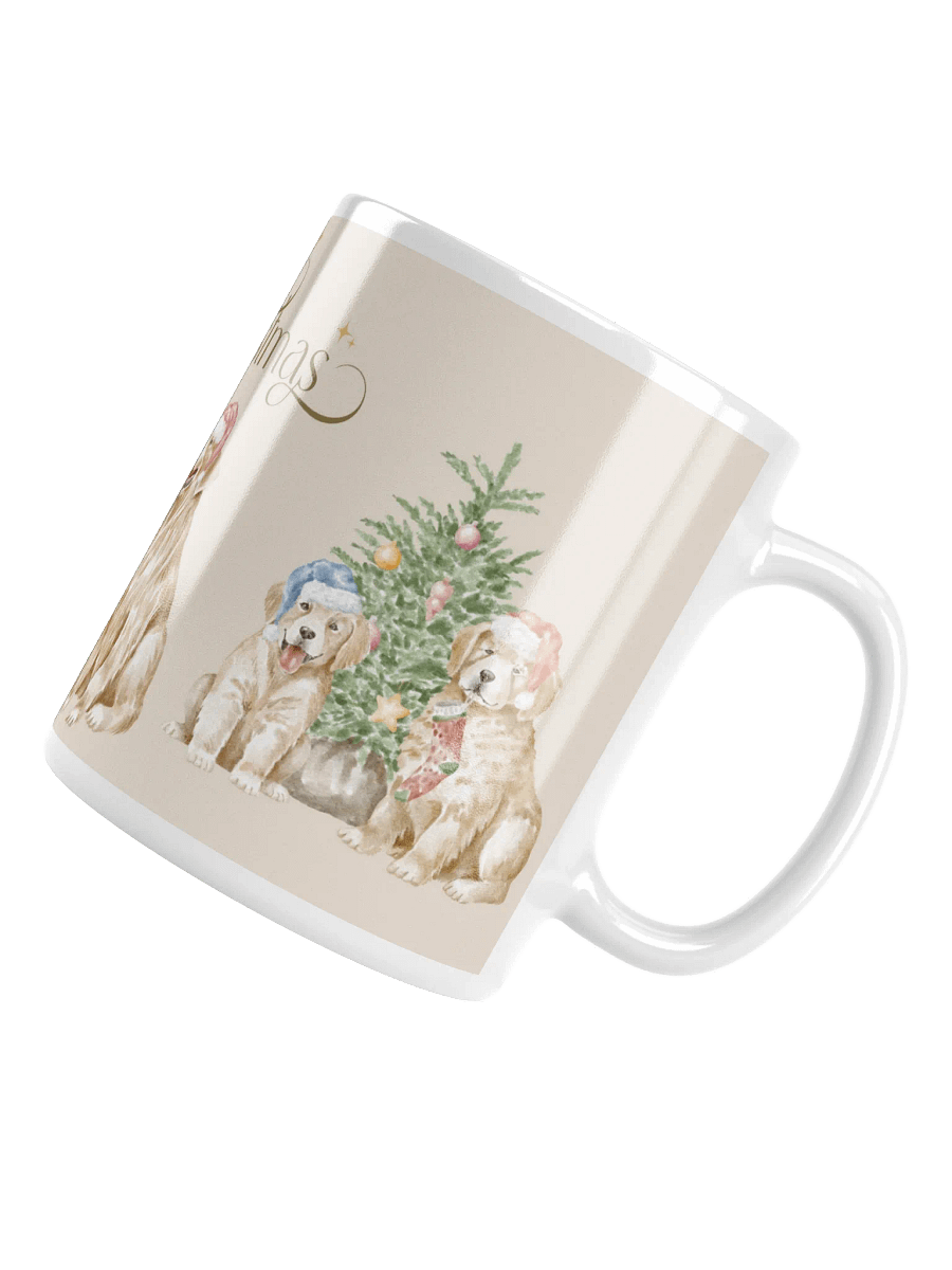 Merry Christmas with Labrador Retriever Glossy Mug product image (4)