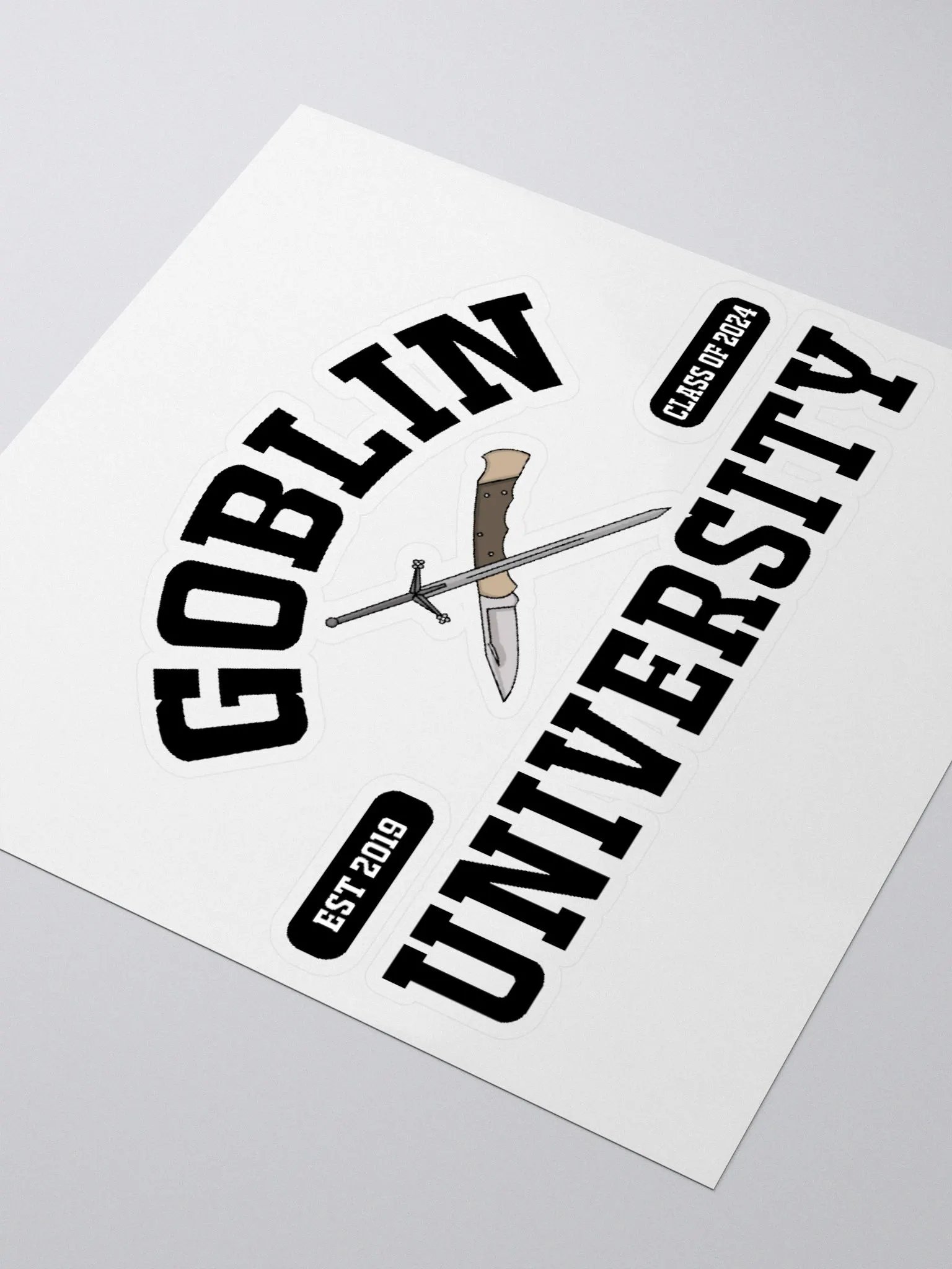 Goblin University Black Sticker product image (7)