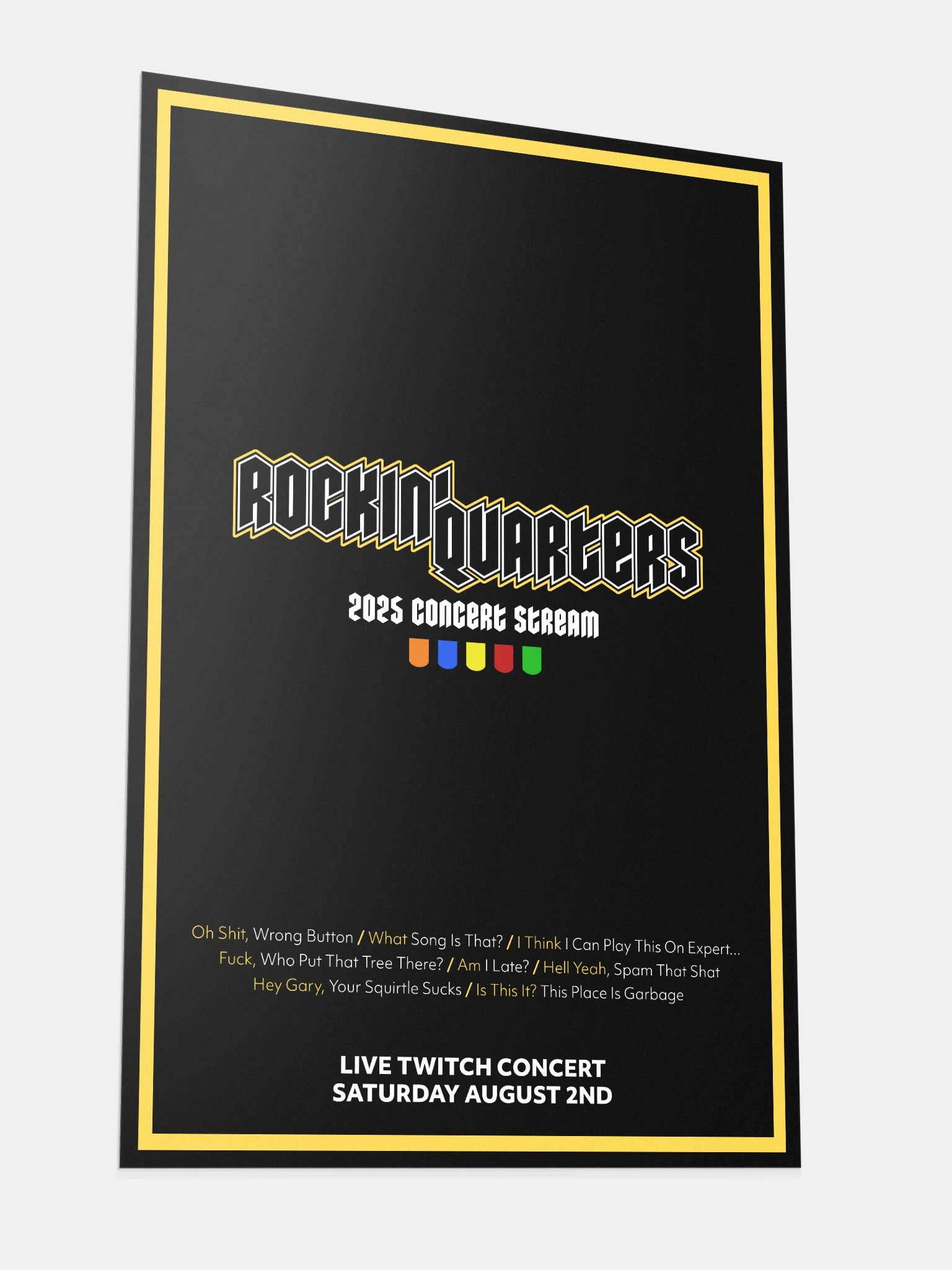 Rockin' Quarters 2025 Concert Poster! product image (3)