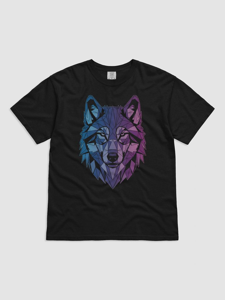 Cyber Wolf Geometric Art Tee product image (1)