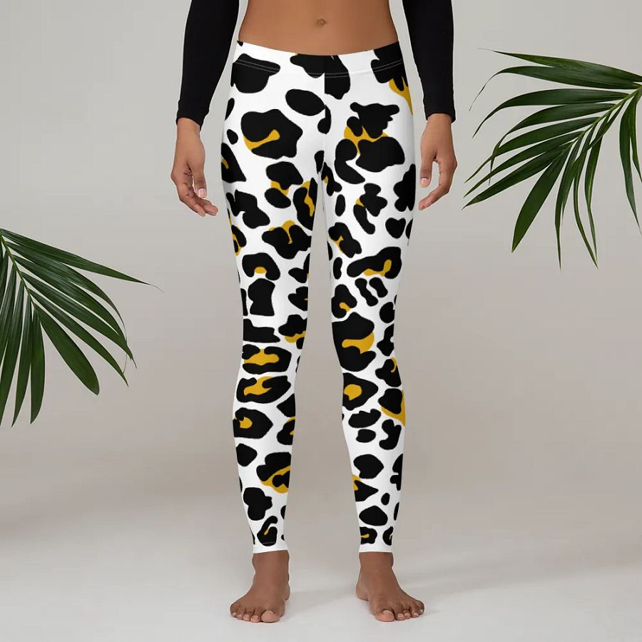 Leopard Overlay Print Leggings – Edgy, Stylish & Ultra-Comfortable product image (3)