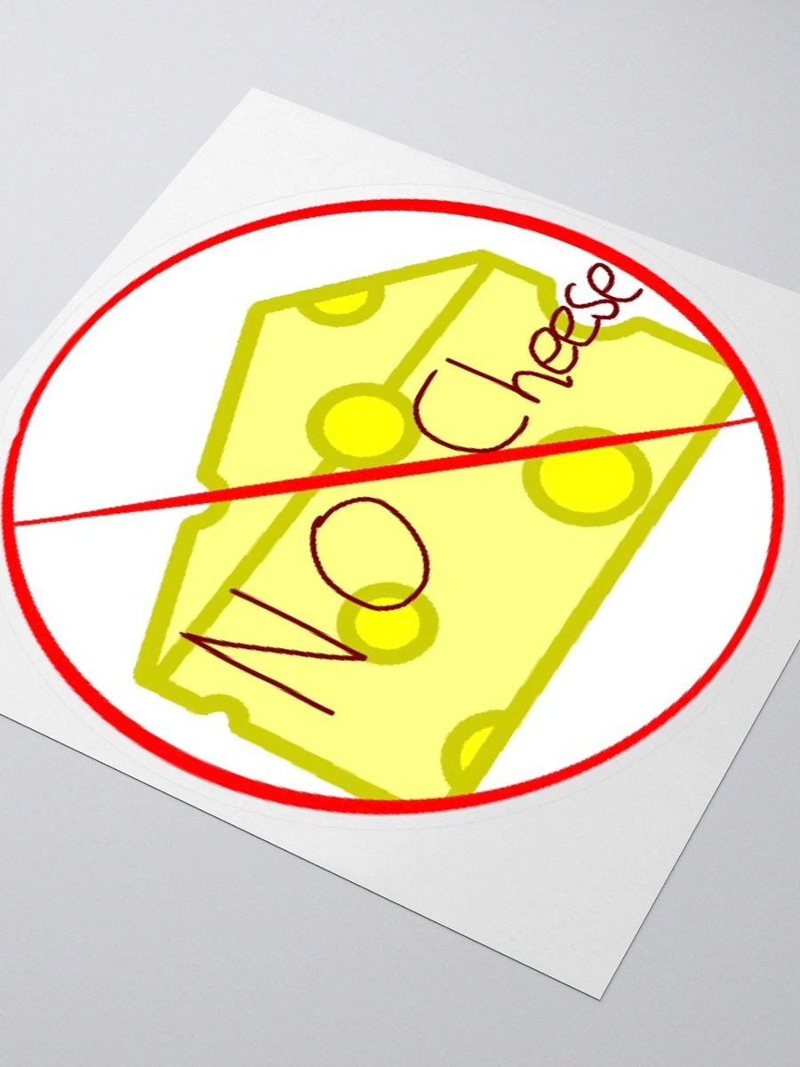 no cheese sticker product image (3)