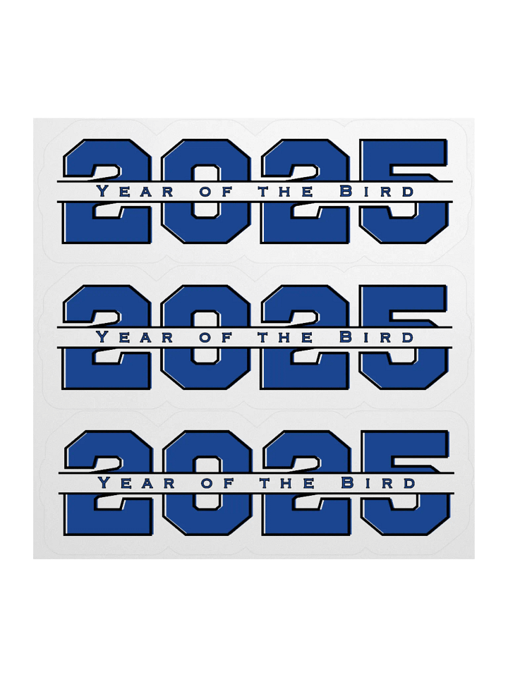 Blue "Year of the Bird" Stickers product image (2)
