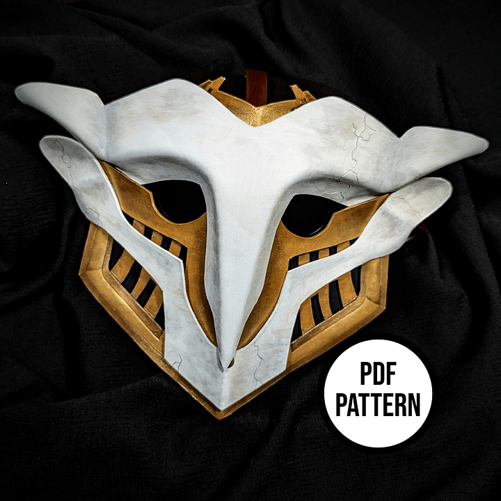 Ekko Mask Pattern from Arcane - PDF Pattern for Leather product image (1)