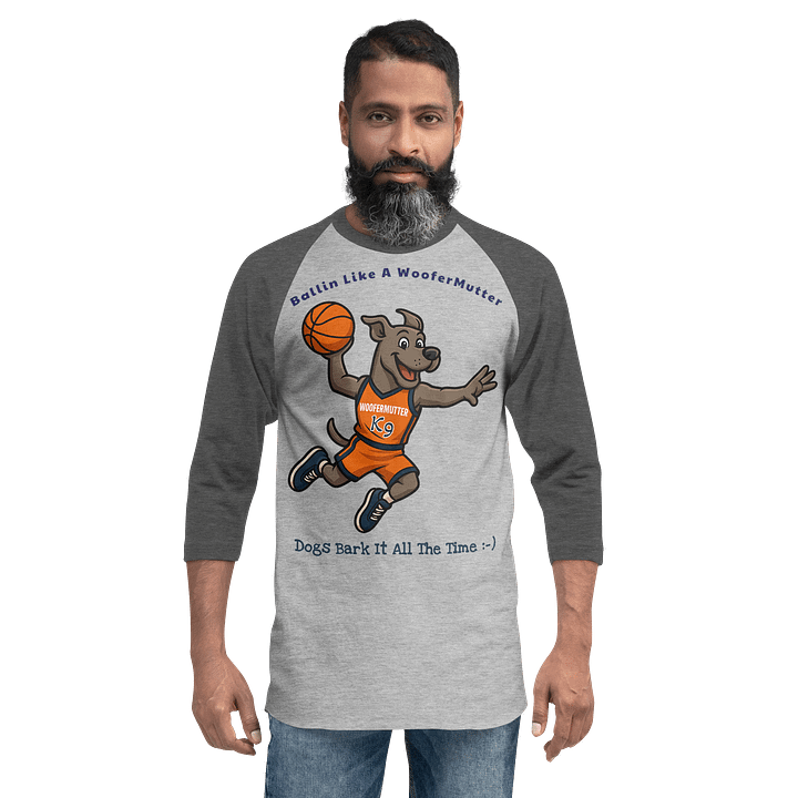 Great Dane Unisex 3/4 Sleeve Raglan Shirt product image (5)