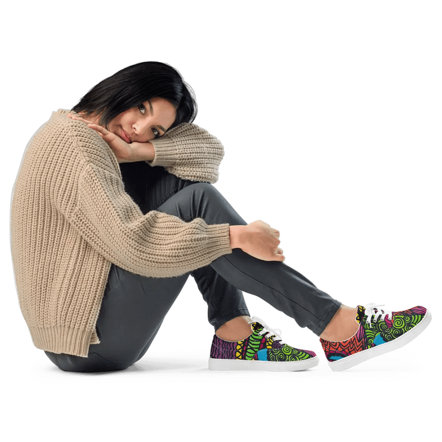 Women's Psychedelic Motion Canvas Shoes product image (4)