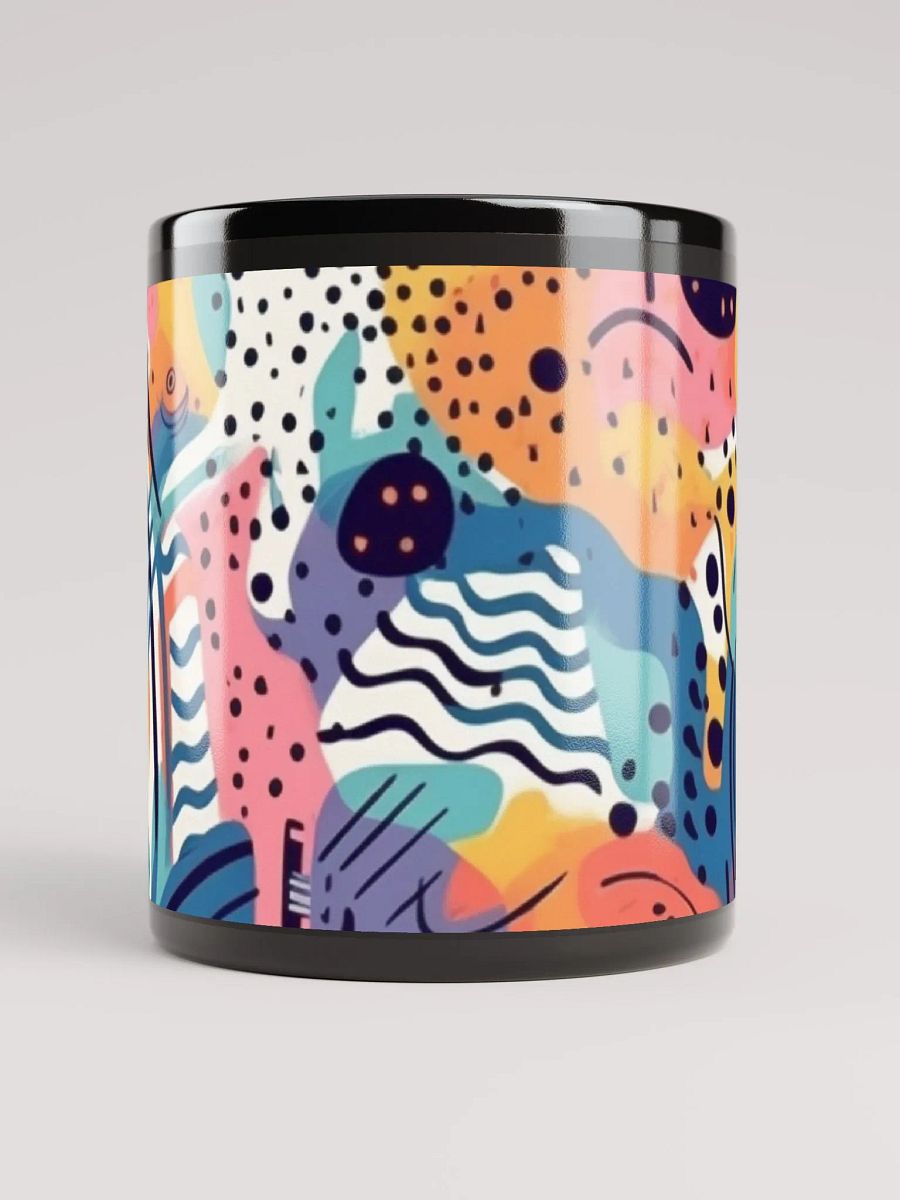 Whimsical Doodle Delight Mug-Black product image (5)