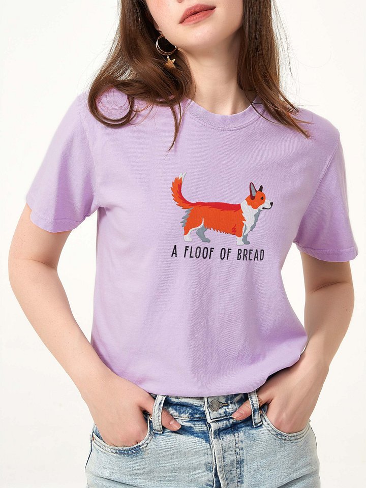 A Floof of Bread T-Shirt(Embroidered) of a Cardigan Welsh Corgi(Red) product image (2)