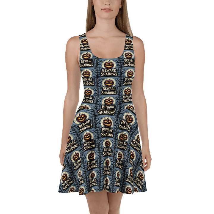 Midnight Veil Designs Beware Shadows Gothic Skater Dress product image (2)