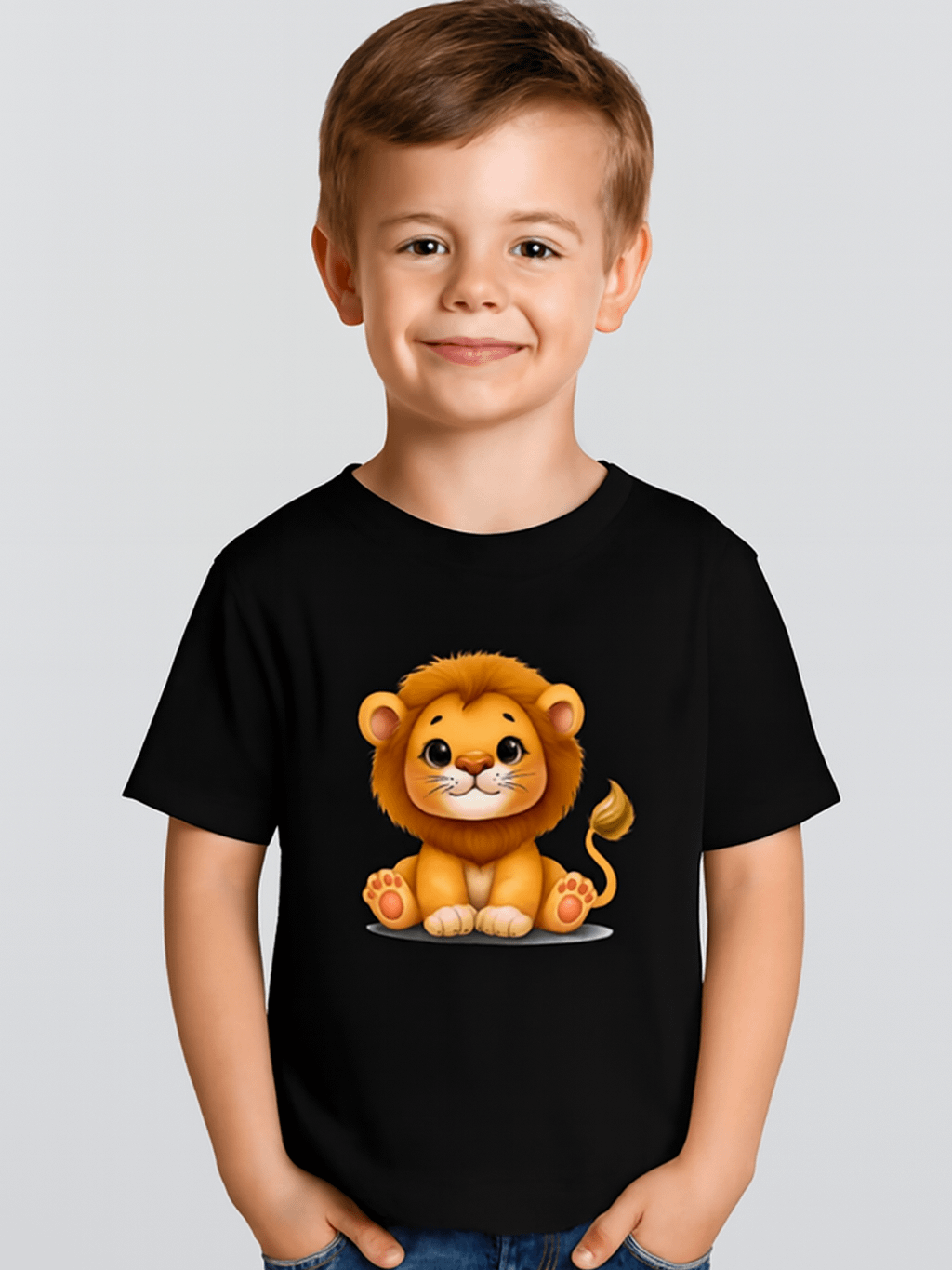 Adorable Baby Lion Cartoon T-Shirt product image (1)