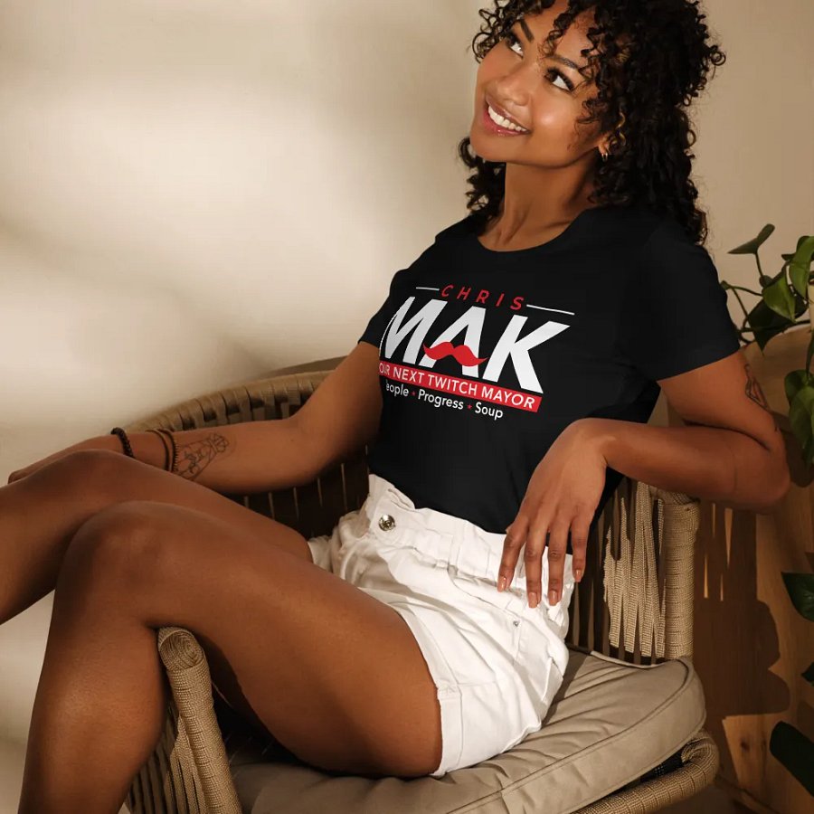 CHRIS MAK MAYOR WOMENS Black T product image (4)