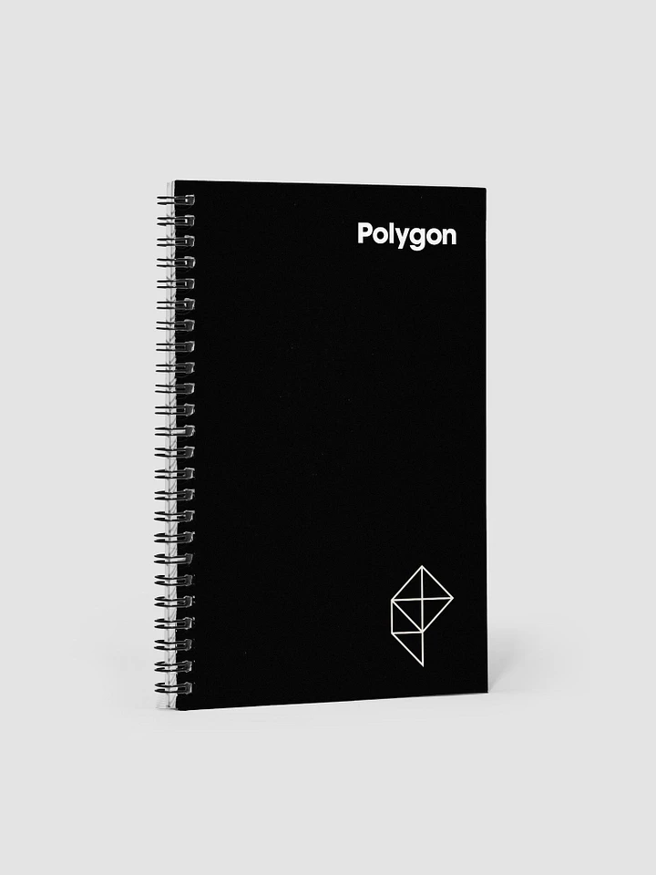 Black Polygonal Spiral Notebook product image (1)