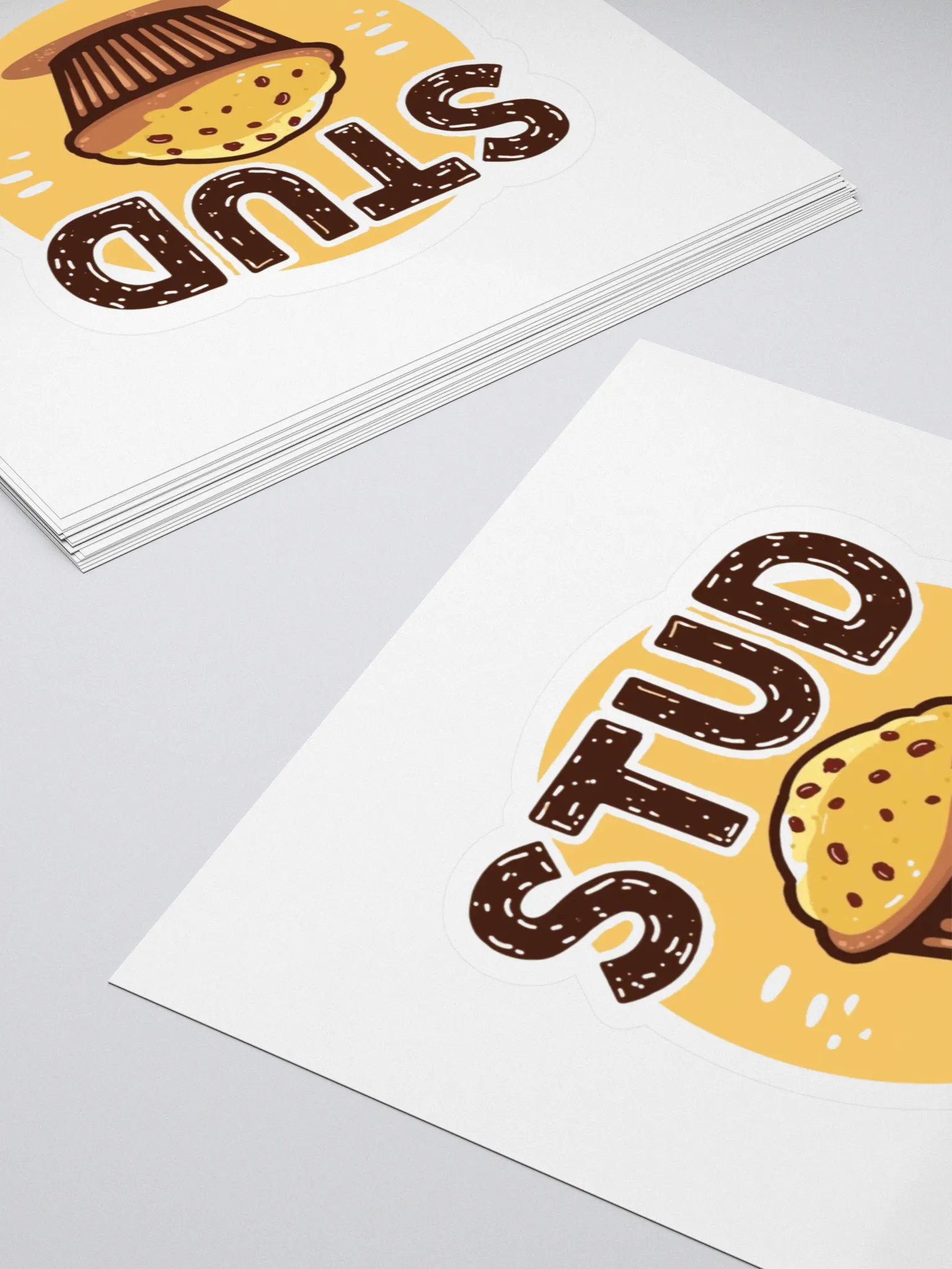 Stylish Muffin Stud Kiss Cut Stickers product image (4)